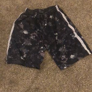 Black and gray shorts